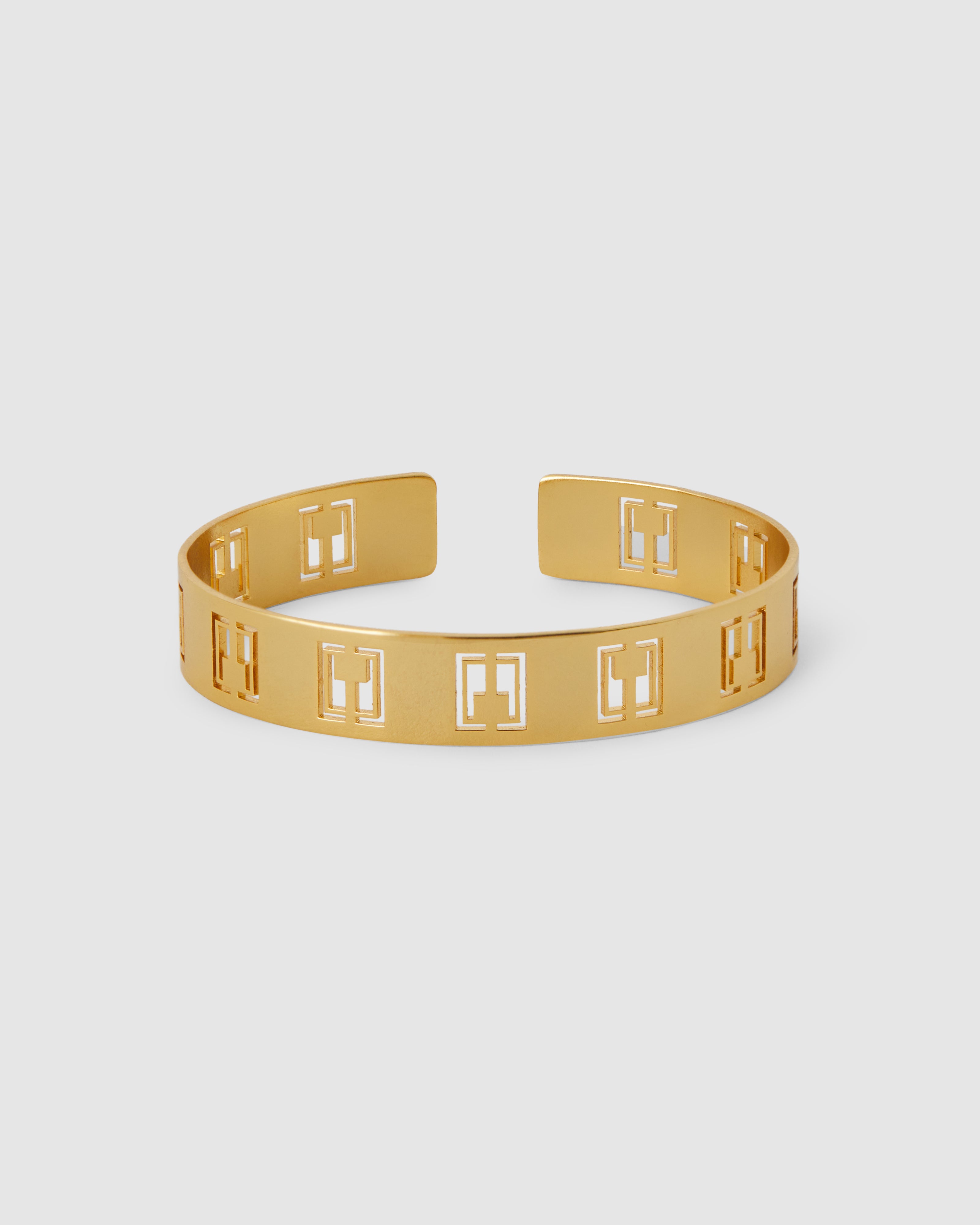 Bracciale logo cut-out in colorazione oro giallo