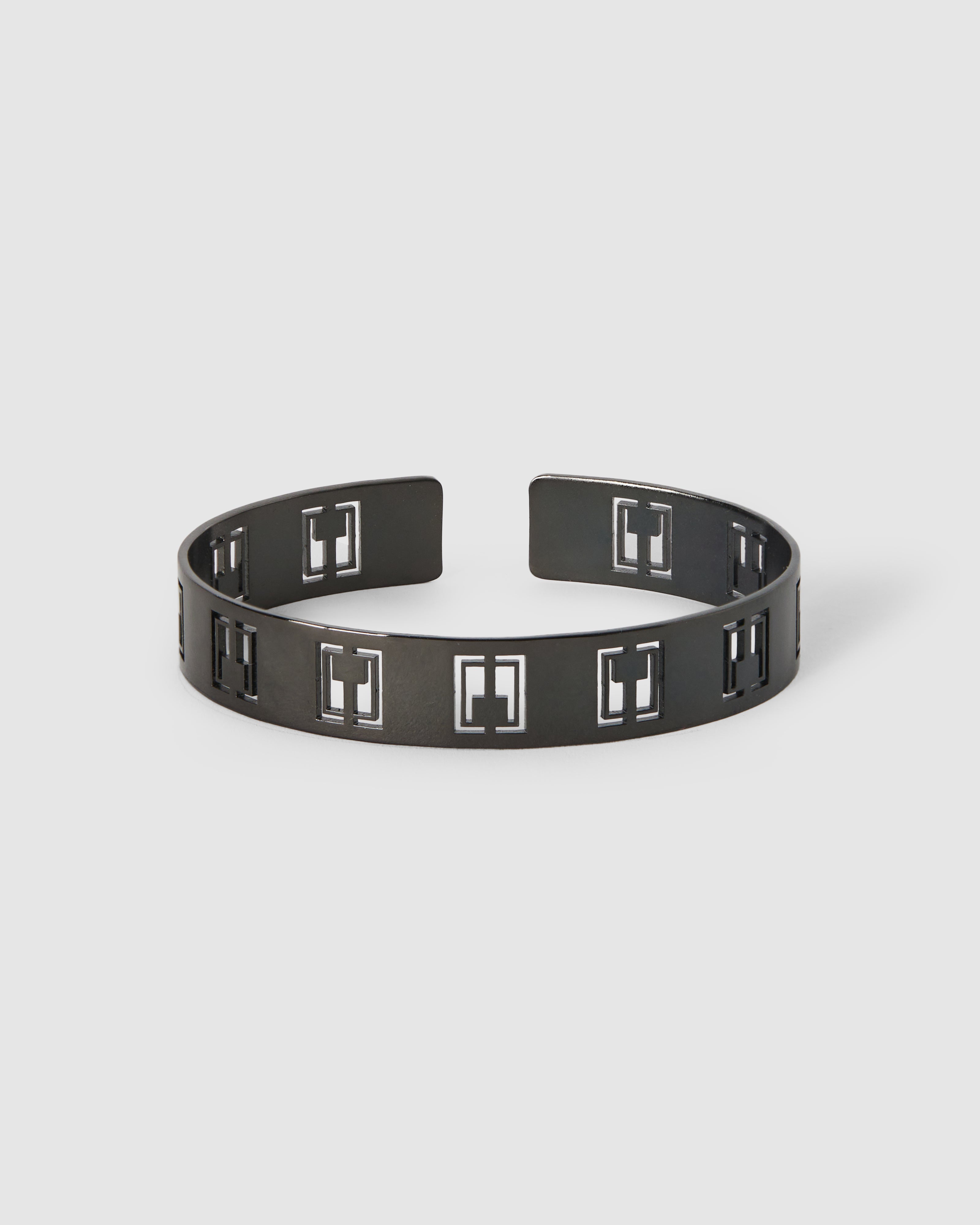 Bracelet à logo découpé en couleur shiny gun