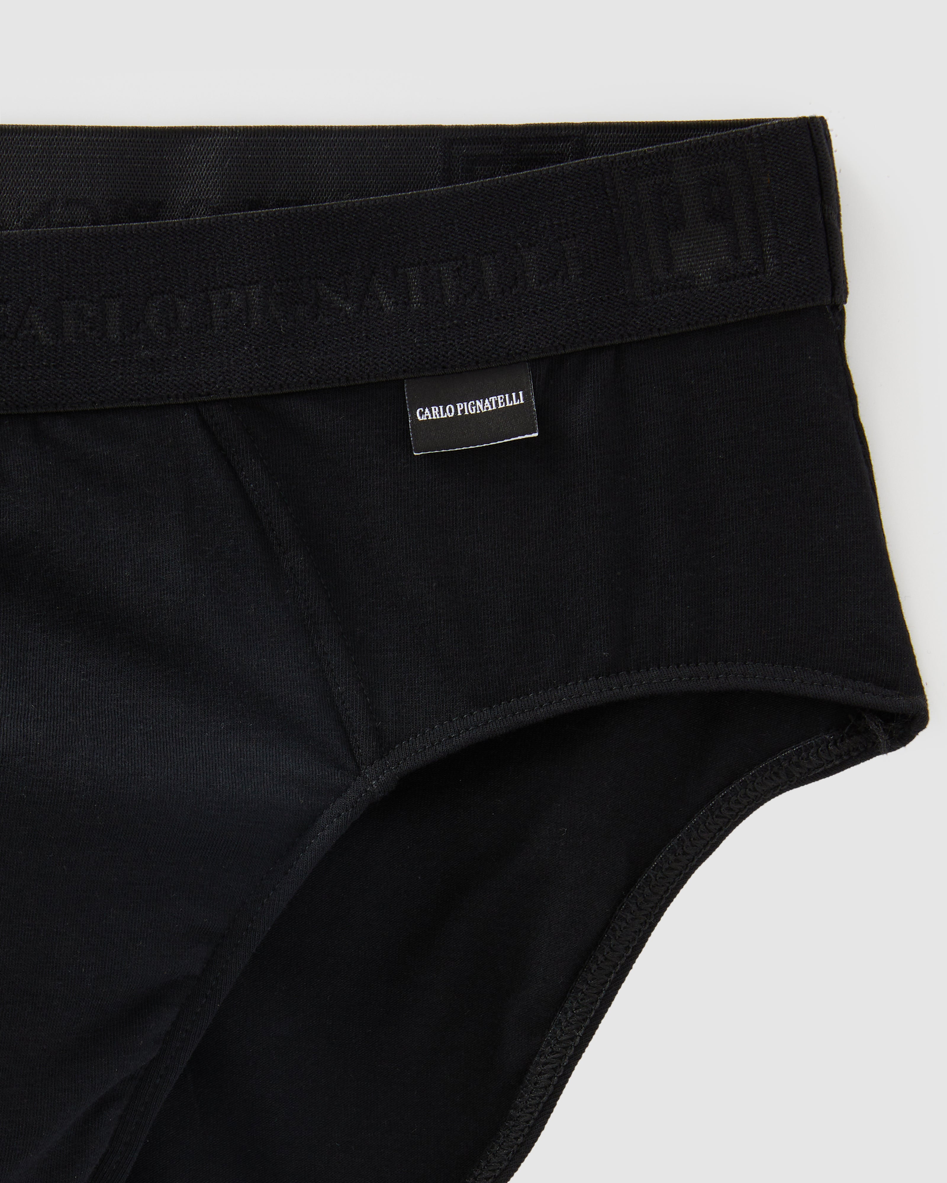 Classic black jersey briefs with logo