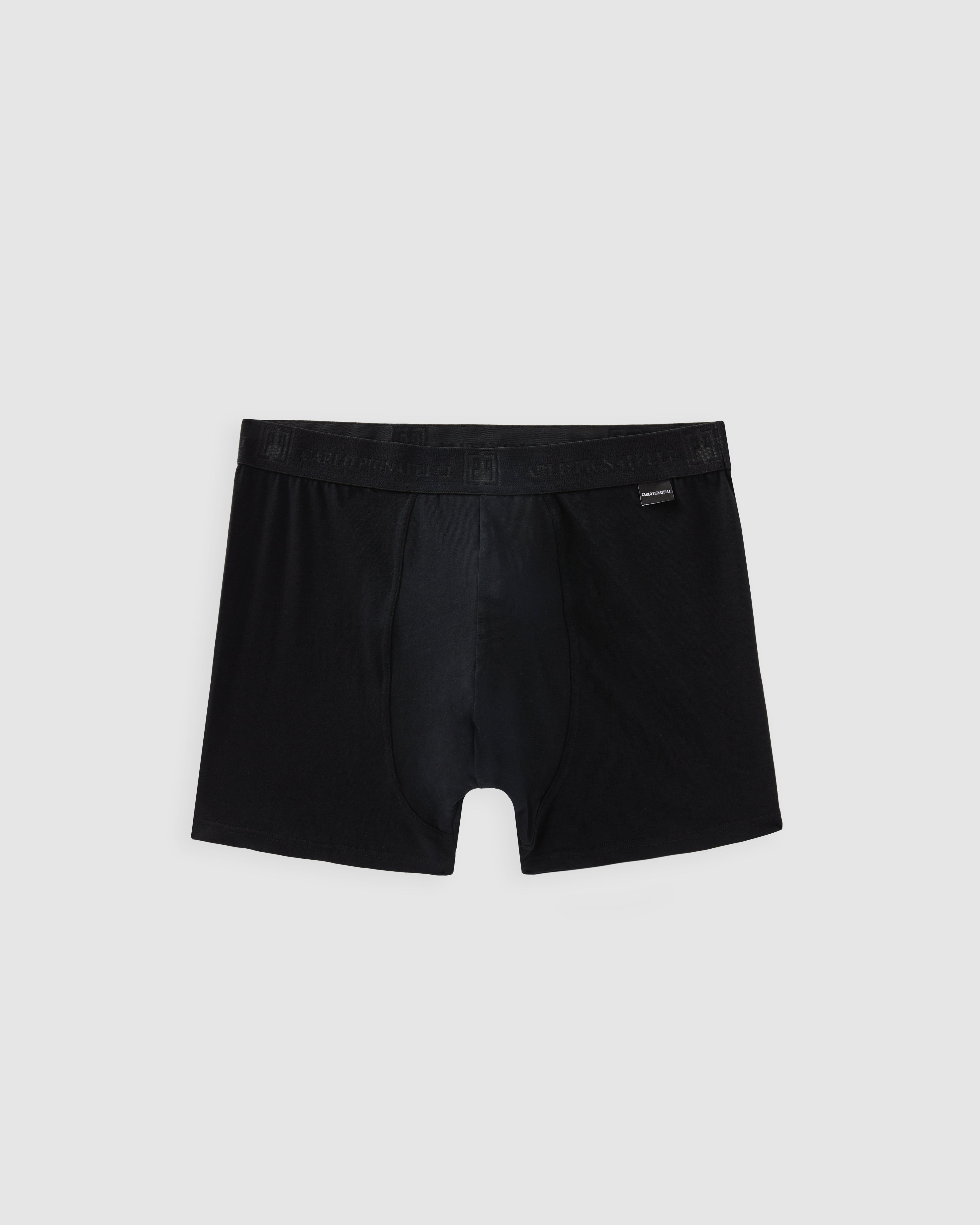 Classic black jersey boxers with logo            