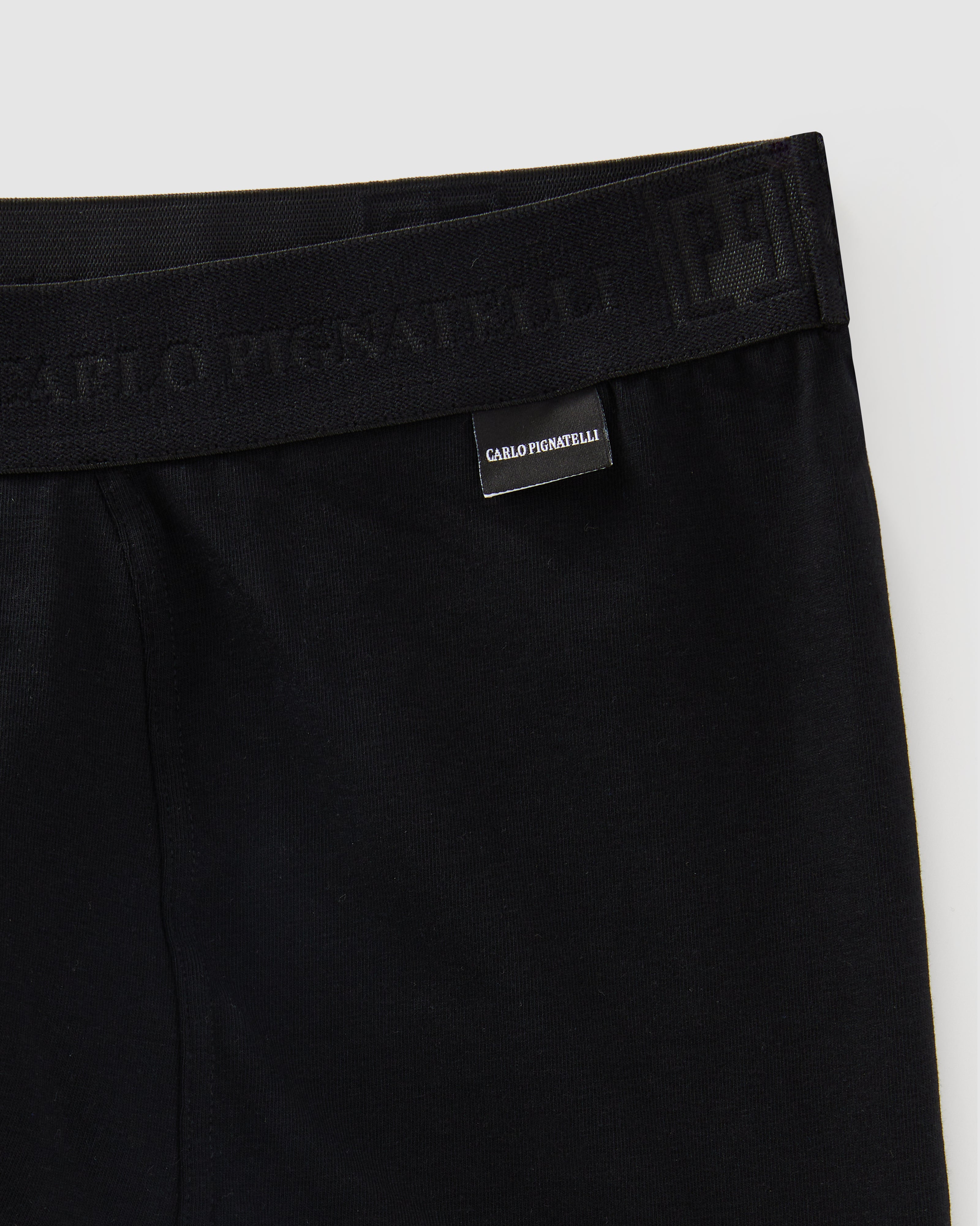 Classic black jersey boxers with logo            