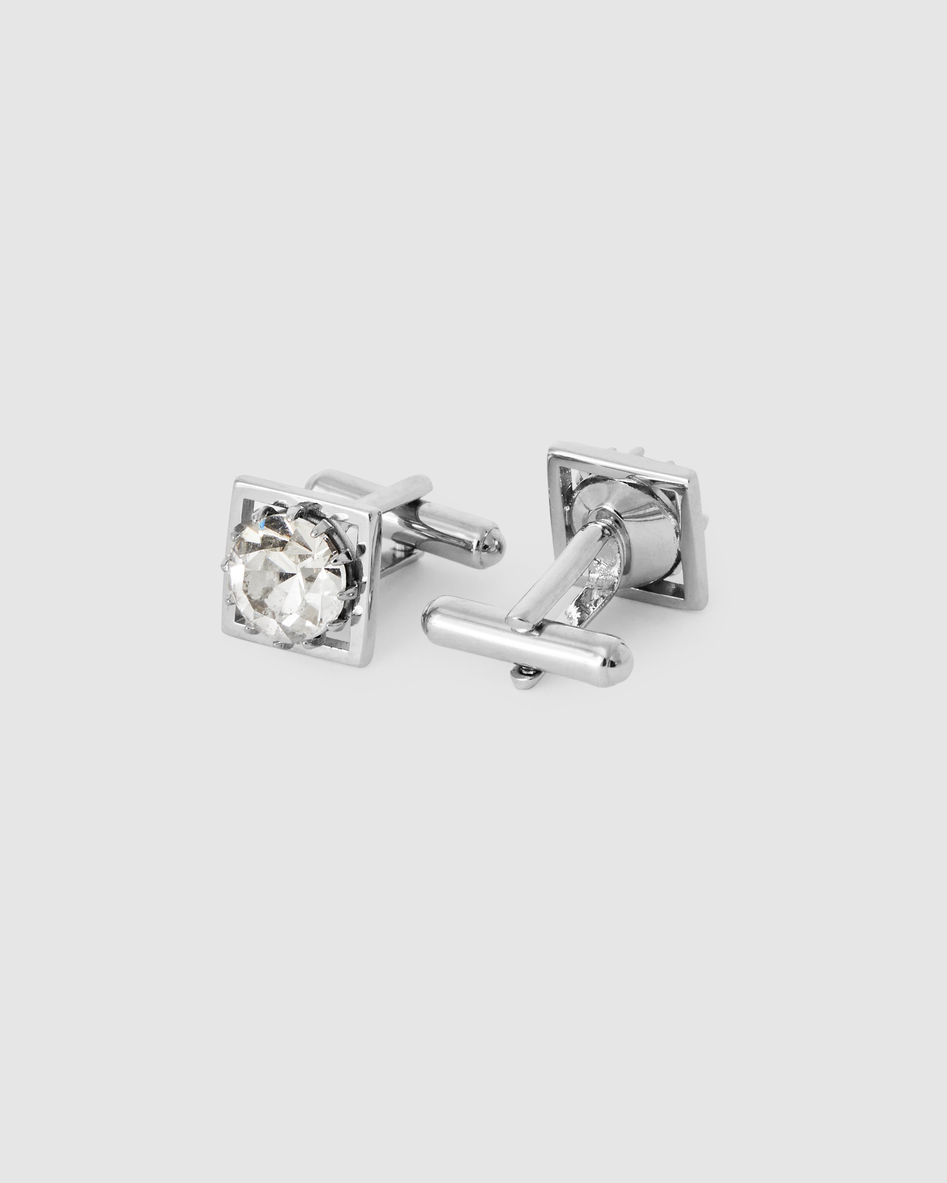 Cufflinks with Swarovsky crystal           