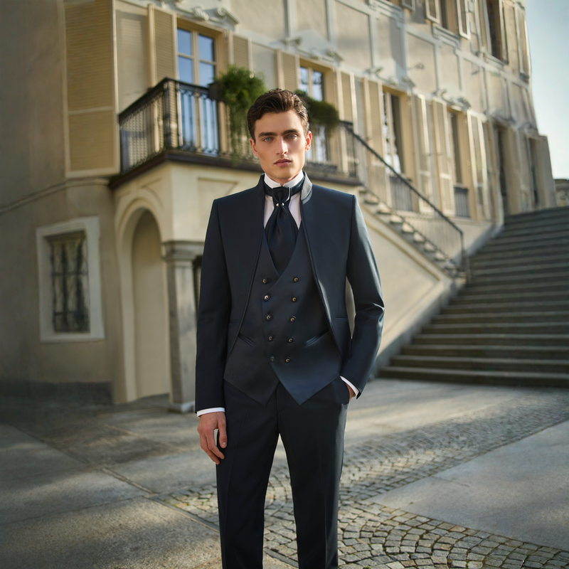 Costum ceremonie bleumarin Carlo Pignatelli 2026