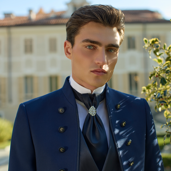 Costum ceremonie gri perla Carlo Pignatelli 2026